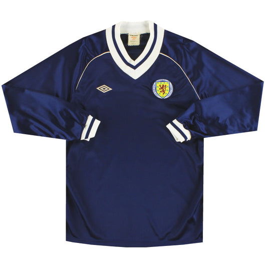 1982-85 Scotland Umbro Home Shirt L/S M