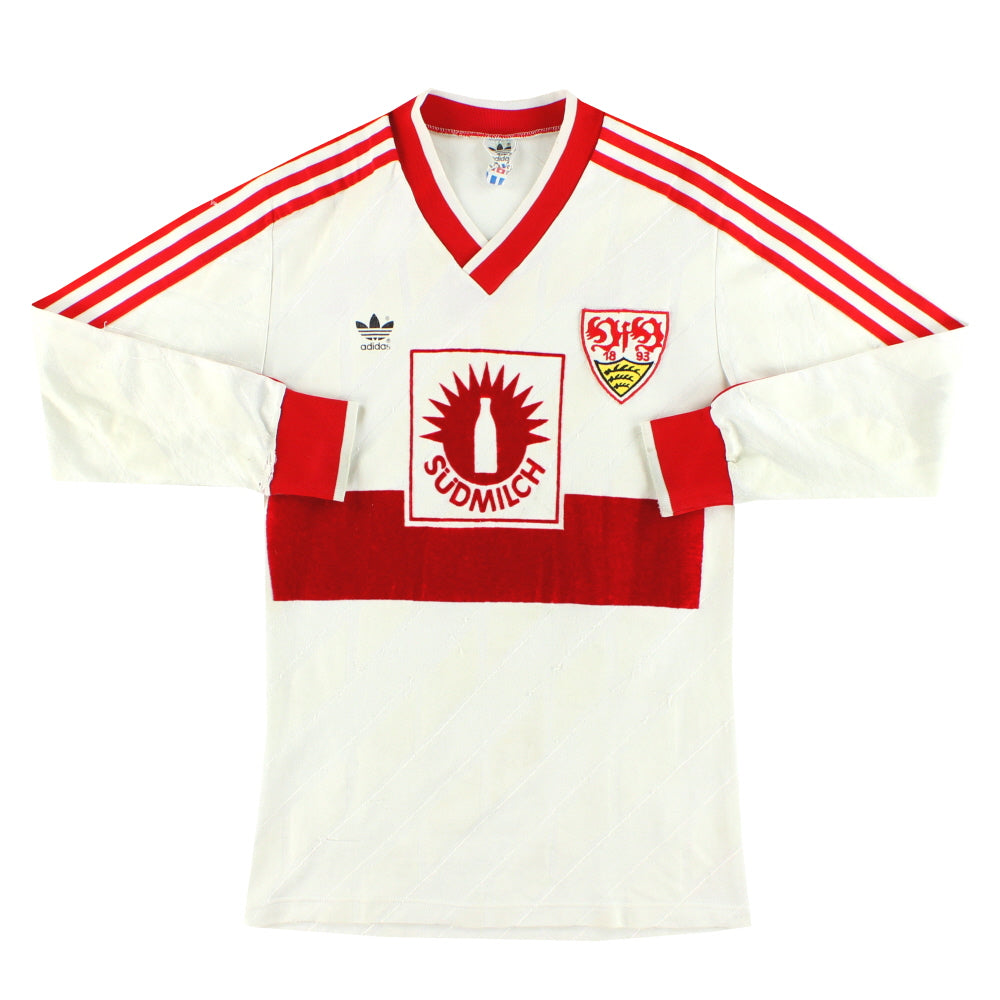 1987-89 Stuttgart adidas Home Shirt L/S S