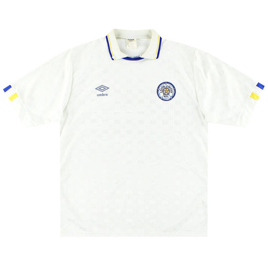 1988-90 Leeds Umbro Home Shirt M