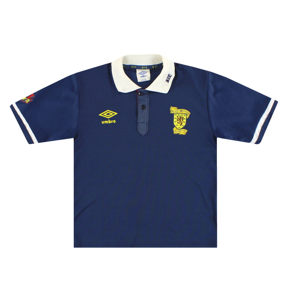 1988-91 Scotland Umbro Home Shirt L.Boys