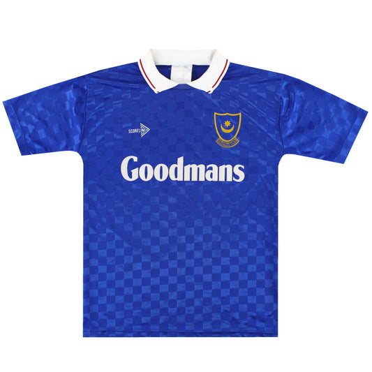 1989-91 Portsmouth Scoreline Home Shirt #9 M