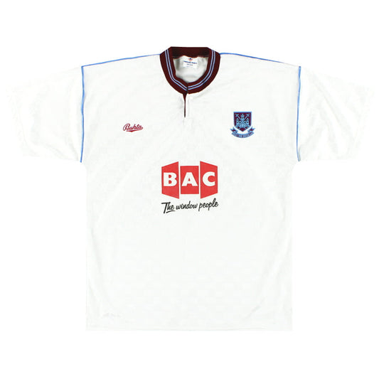 1990-91 West Ham Bukta Away Shirt L