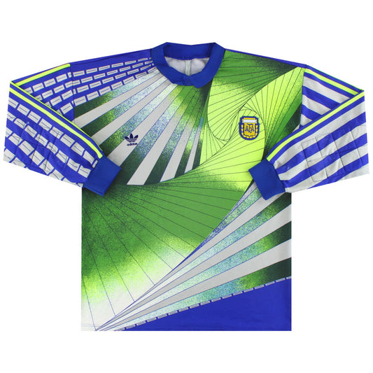 1990-92 Argentina adidas Goalkeeper Shirt #1 L