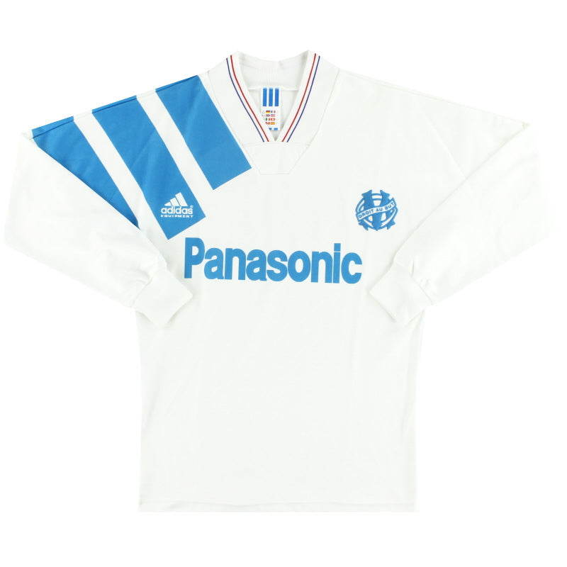 1991-92 Olympique Marseille adidas Home Shirt L/S S