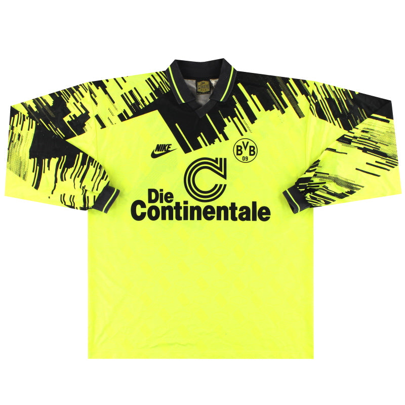 1993-94 Borussia Dortmund Nike Home Shirt L/S M
