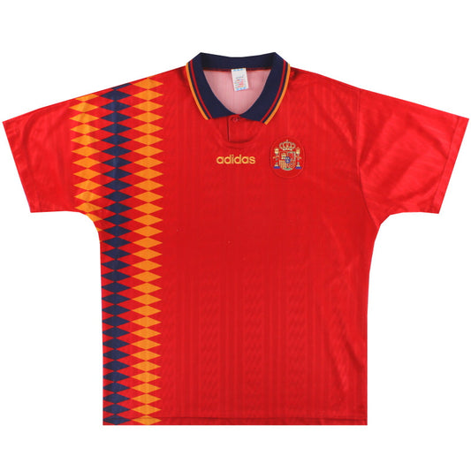1994-96 Spain adidas Home Shirt *As New* L