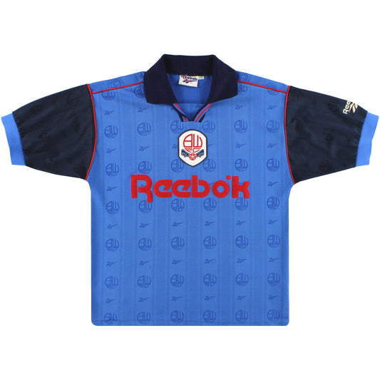 1996-97 Bolton Reebok Match Issue Third Shirt #15 *Mint* XL