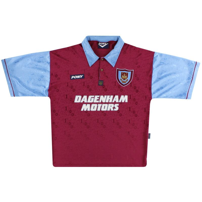 1995-97 West Ham Pony Centenary Home Shirt S