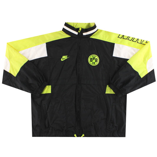 1996-97 Borussia Dortmund Nike Hooded Rain Jacket S