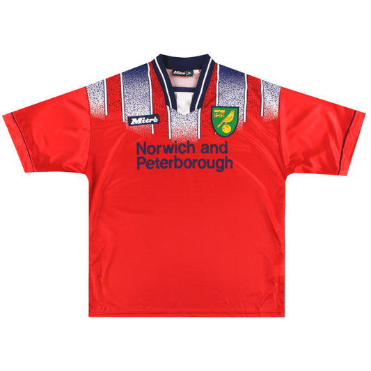 1996-97 Norwich City Mitre Away Shirt L
