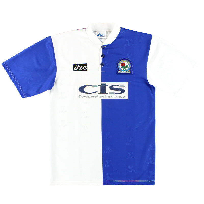 1996-98 Blackburn Asics Home Shirt L