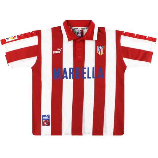 1997-98 Atletico Madrid Puma Home Shirt L