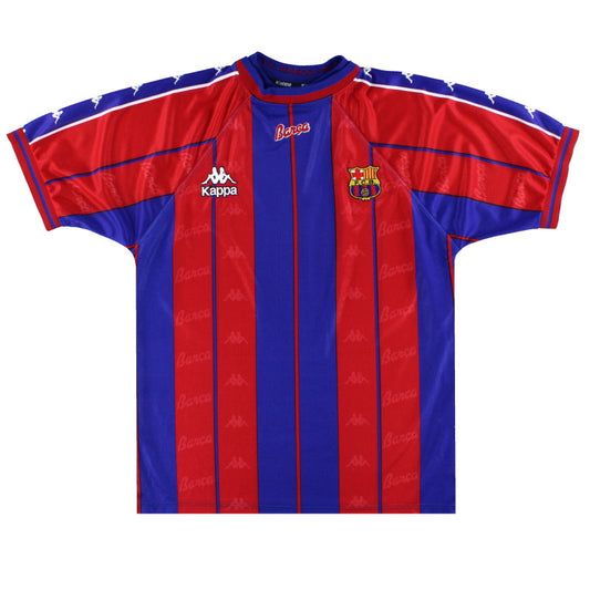 1997-98 Barcelona Kappa Home Shirt L
