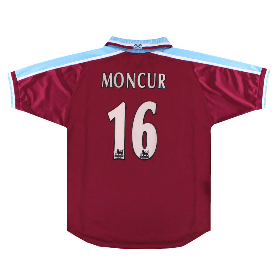 1999-01 West Ham Fila Home Shirt Moncur #16 XL