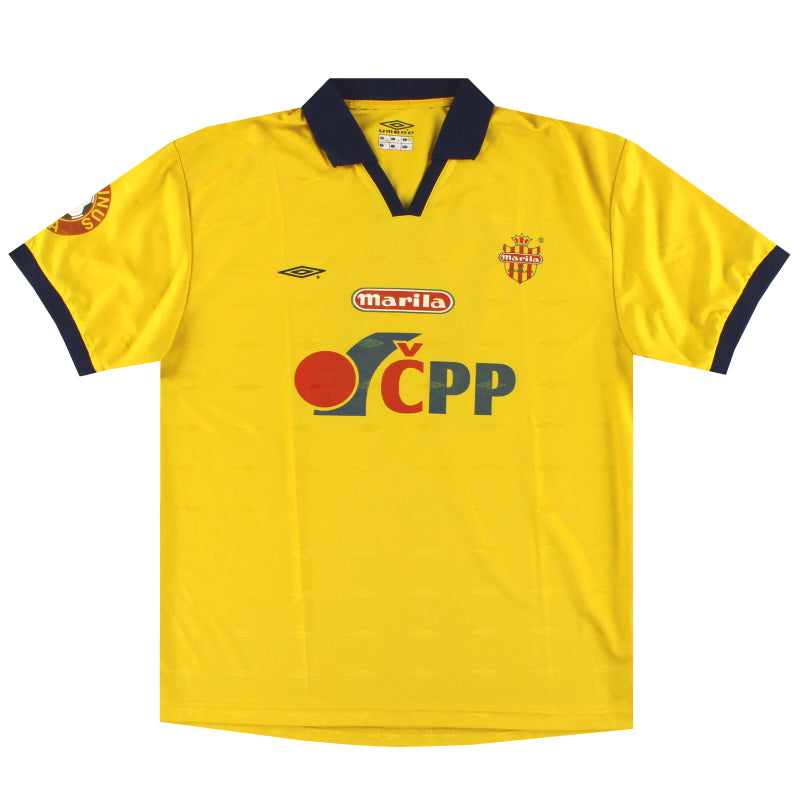 2000-01 FK Marila Pribram Umbro Match Issue Home Shirt #17 L
