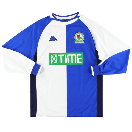 2000-02 Blackburn Kappa Home Shirt L/S L