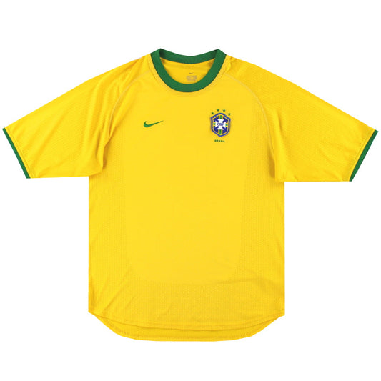 2000-02 Brazil Nike Home Shirt L