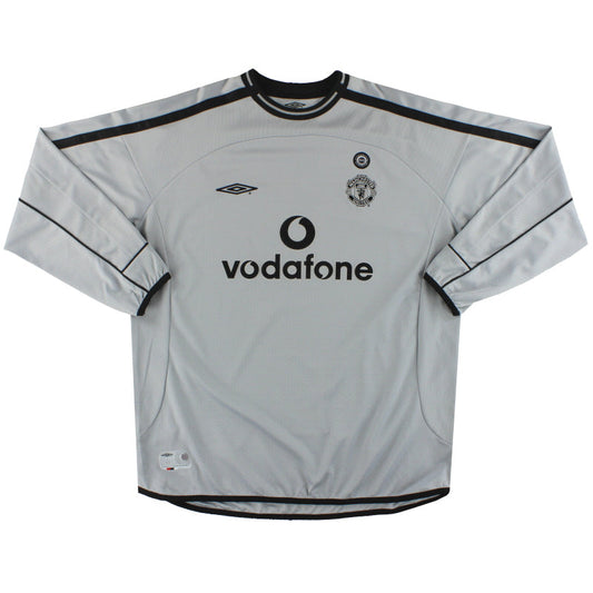 2001-02 Manchester United Umbro Centenary Goalkeeper Shirt L.Boys