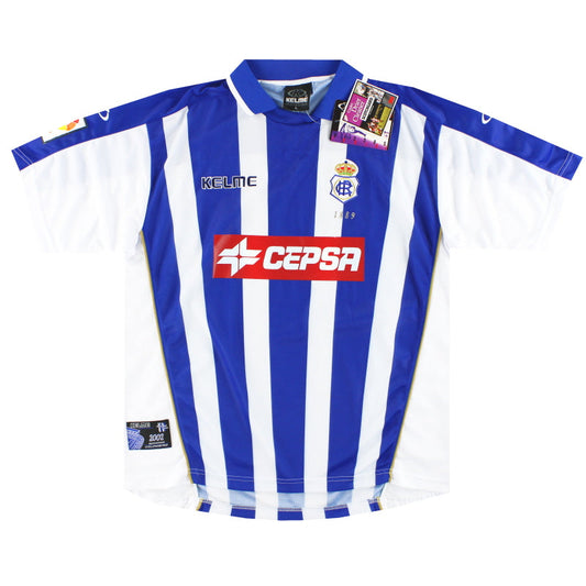 2001-02 Recreativo Huelva kelme Home Shirt *w/tags* L