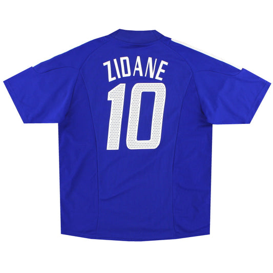 2002-04 France adidas Home Shirt Zidane #10 *Mint* L