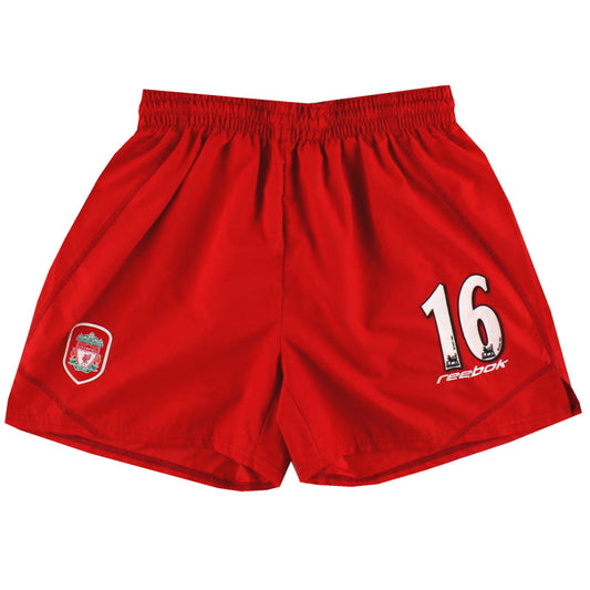 2002-04 Liverpool Reebok Home Shorts #16 S