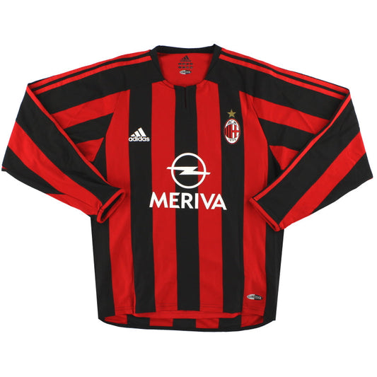 2003-04 AC Milan adidas Player Issue Home Shirt #8 L/S *As New* M