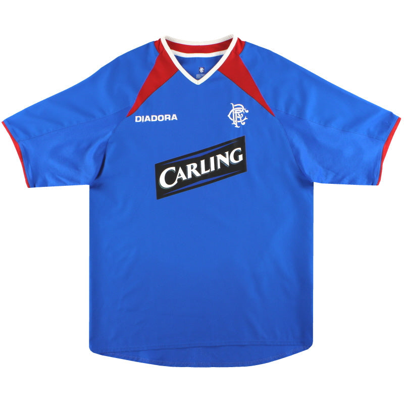 2003-04 Rangers Diadora Home Shirt XL
