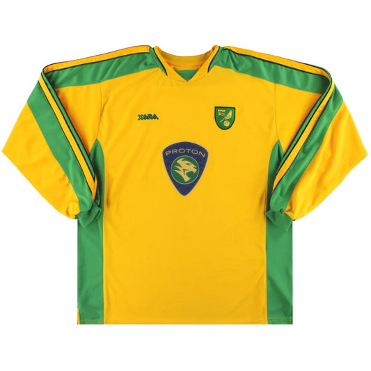 2003-05 Norwich City Home Shirt L/S XXXL