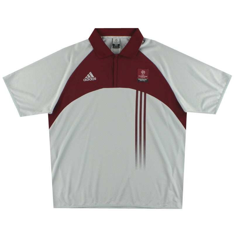 2003 UEFA Champions League Final adidas Staff Issue 1/4 Zip Polo Shirt XXL