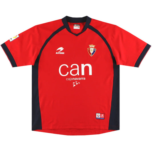 2004-05 Osasuna Astore Home Shirt *Mint* XL