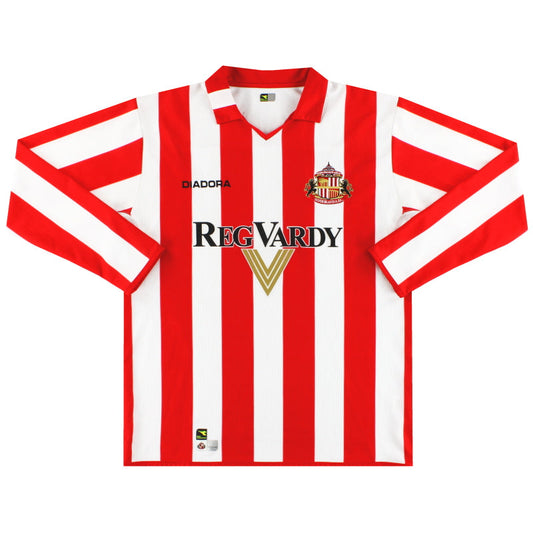 2004-05 Sunderland Diadora Home Shirt L/S XXL