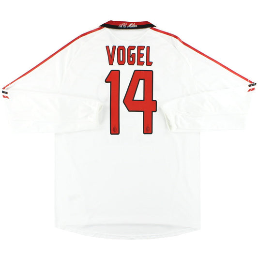 2005-06 AC Milan adidas Player Issue 'Formotion' Away Shirt Vogel #14 L/S XL