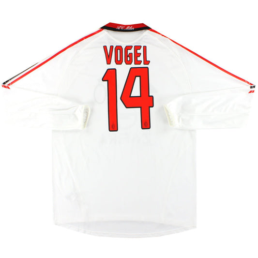 2005-06 AC Milan adidas Player Issue 'Formotion' Away Shirt Vogel #14 L/S *As New* XL