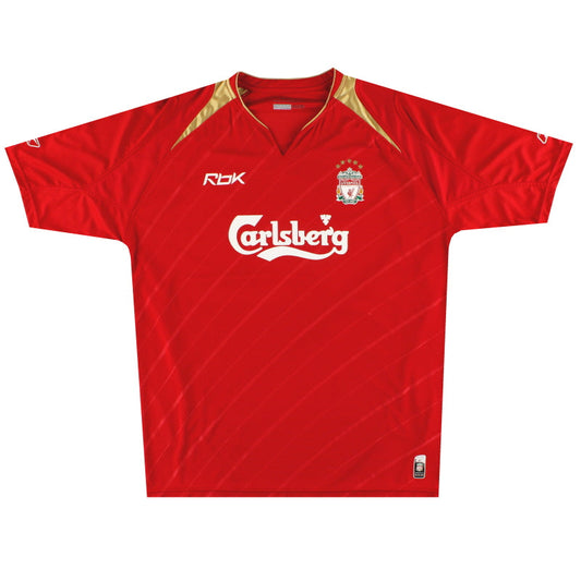 2005-06 Liverpool Reebok Champions League Home Shirt L