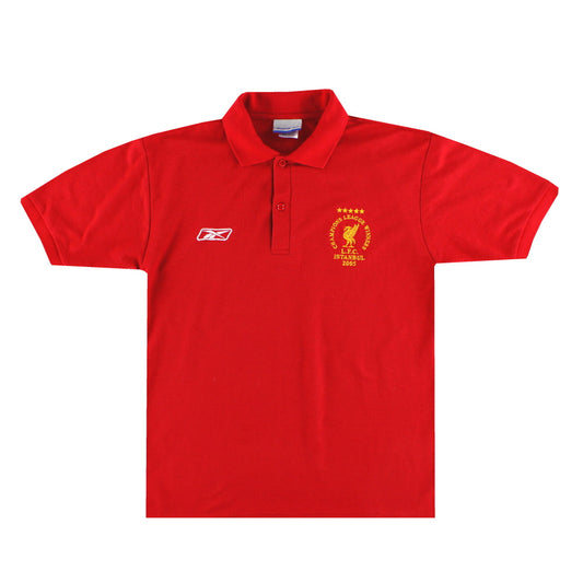 2005-06 Liverpool Reebok CL 'Istanbul' Polo Shirt S