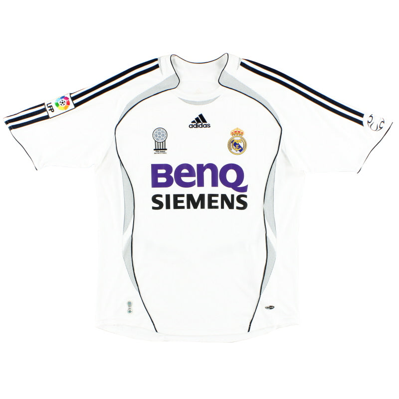 2006-07 Real Madrid adidas Home Shirt L
