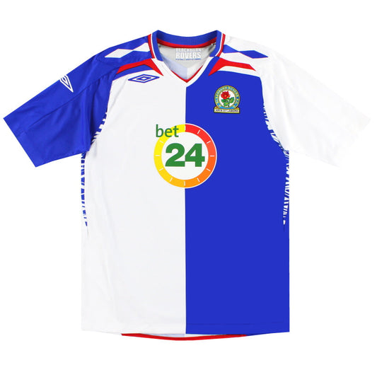 2007-08 Blackburn Umbro Home Shirt L