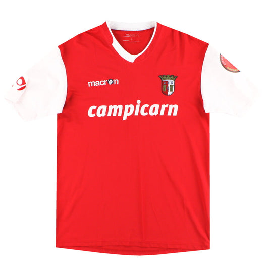 2008-09 Braga Macron Home Shirt #18 L