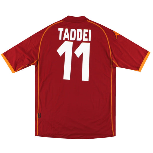 2008-09 Roma Kappa Home Shirt Taddei #11 *w/tags* XL
