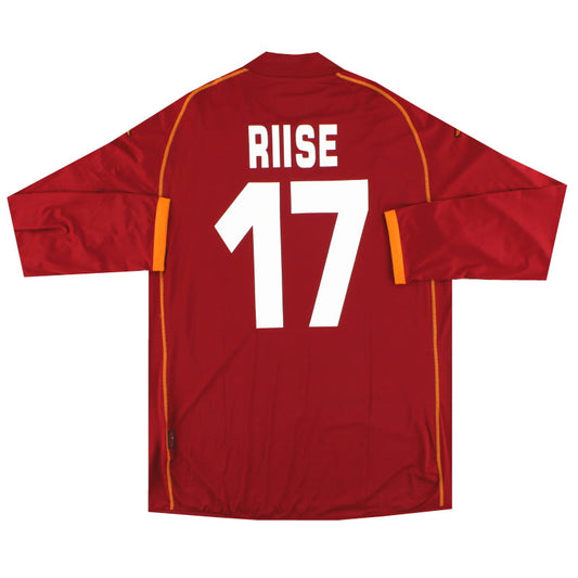 2008-09 Roma Kappa PI Home Shirt Riise #17 L/S *As New* XXL