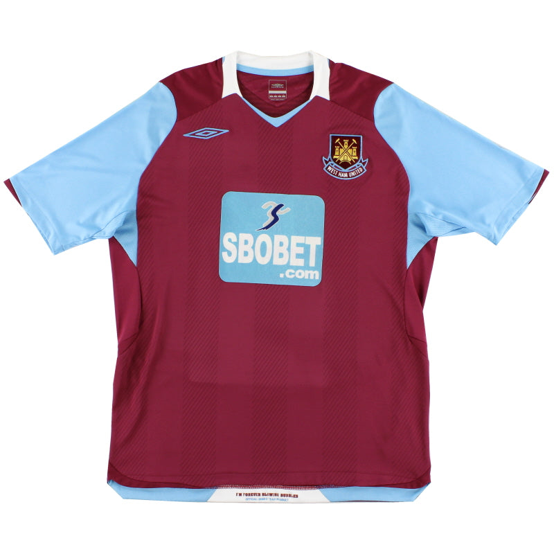 2008-09 West Ham Umbro Home Shirt L