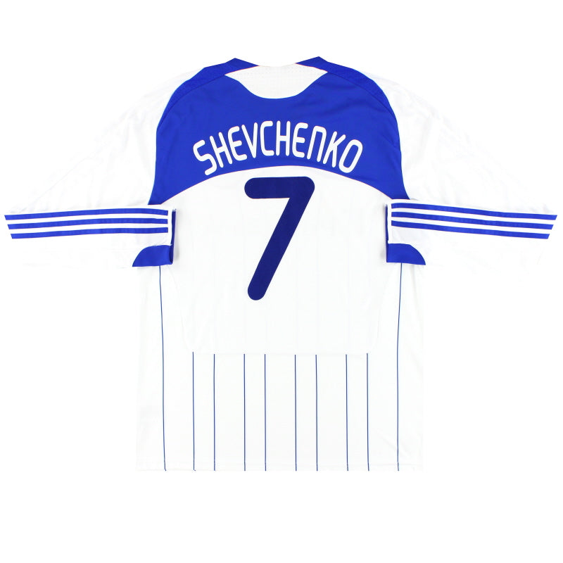 2008-10 Dynamo Kyiv adidas Home Shirt Shevchenko #7 L/S XL