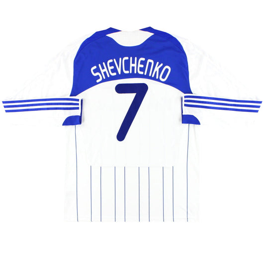 2008-10 Dynamo Kyiv adidas Home Shirt Shevchenko #7 L/S XL