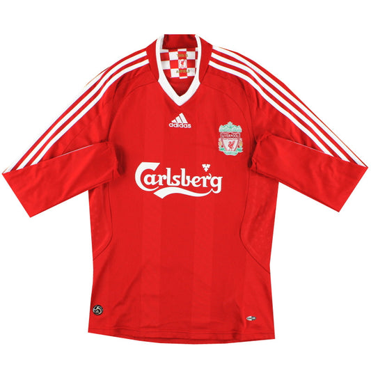 2008-10 Liverpool adidas Home Shirt L/S M