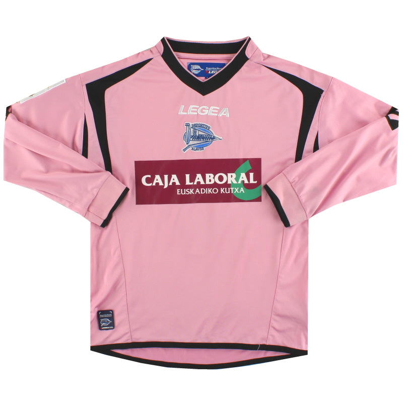 2009-10 Deportivo Alaves Legea Away Shirt #9 L/S Y