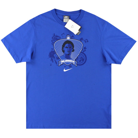 2009-10 Inter Milan Nike 'Ibrahimovic' Graphic Tee *BNIB* L