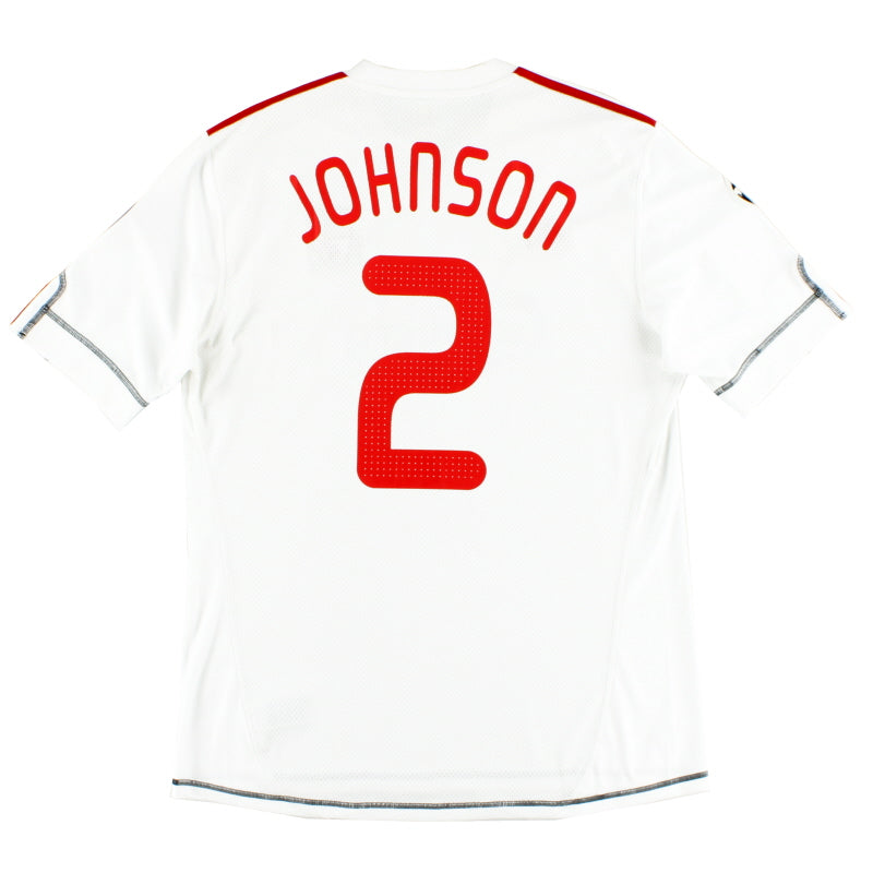 2009-10 Liverpool adidas CL Third Shirt Johnson #2 L
