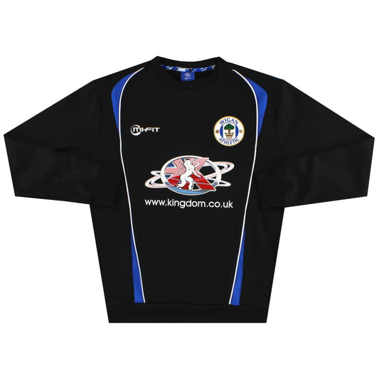 2010-11 Wigan Mi-Fit Player Issue Training Sweatshirt M