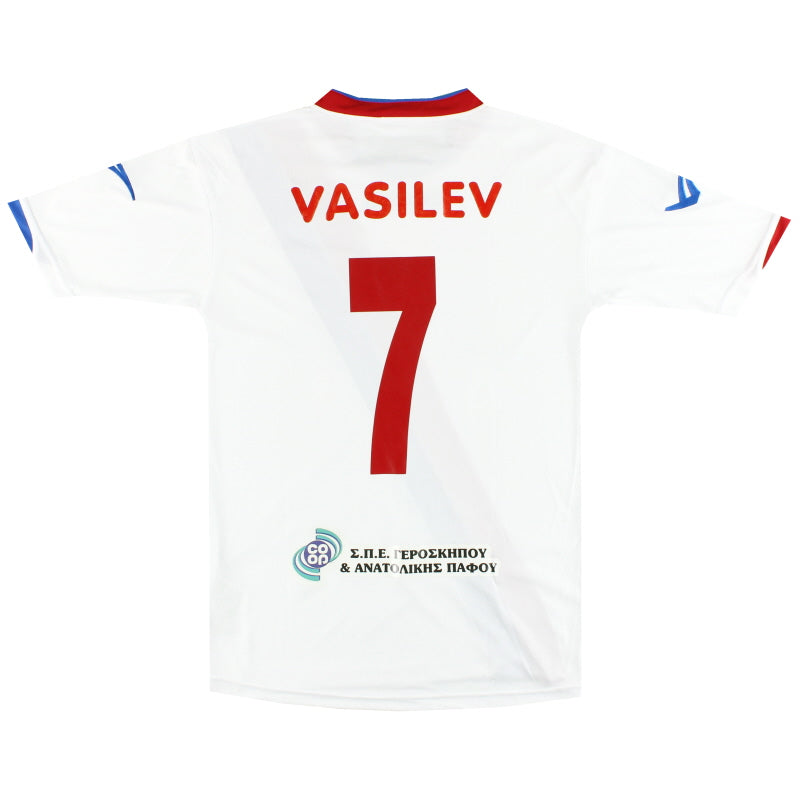 2011-12 Atromitos Yeroskipou Legea Match Issue Away Shirt Vasilev #7 L