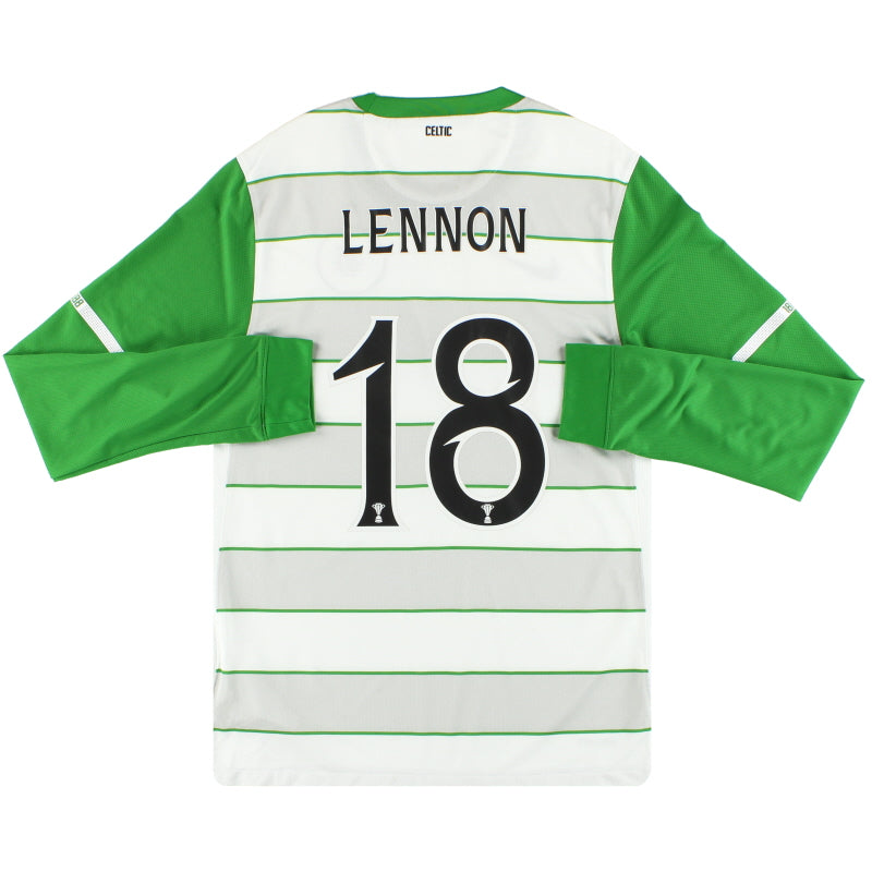 2011-12 Celtic Nike Away Shirt Lennon #18 L/S S